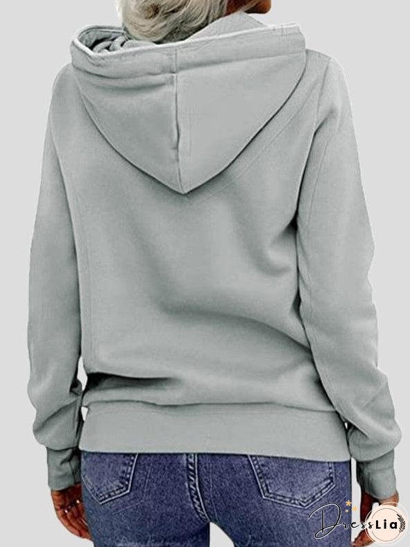 Hoodies Front Zip Long Sleeve Cool Hoodie for Women