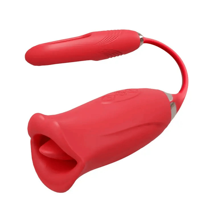 Mouth Biting and Licking Vibrator G-spot Tapping Stimulator