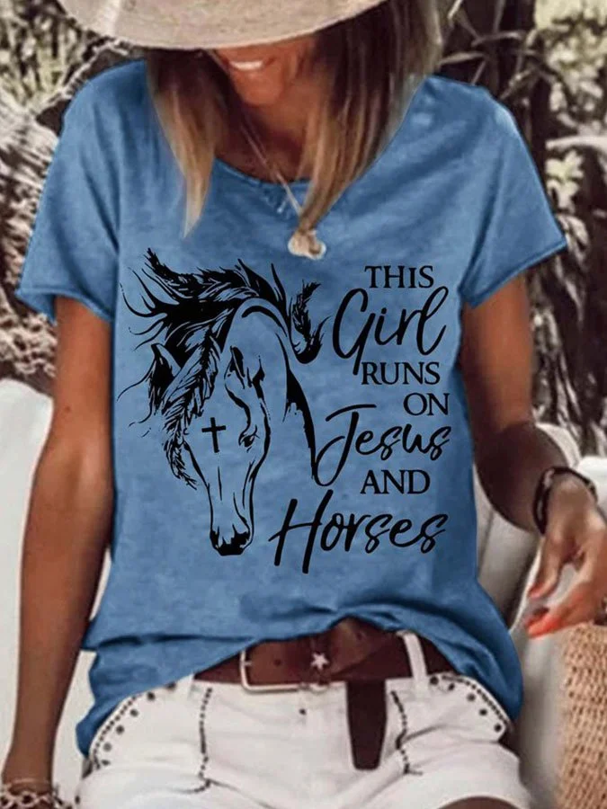 Casual Printed Short Sleeve T-Shirt