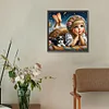 Diamond Painting-5D Full Round Drill Pet and Girl