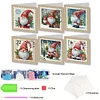6Pcs Diamond Painting Gnome Greeting Cards Christmas Cards