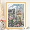 Morning In Paris-14CT Stamped Cross Stitch 29*41cm/11.42*16.14in tapestrymarket
