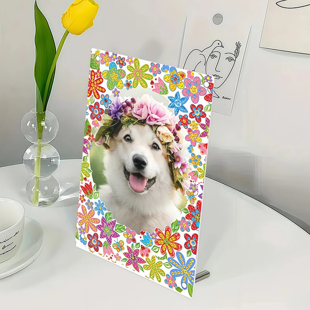 Special Shape Lily Table Top Diamond Painting Frame Kits for Families Friends