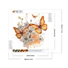 >SALE<5D DIY Partial Special Shaped Drill Diamond Painting Butterfly Decor 30x30cm