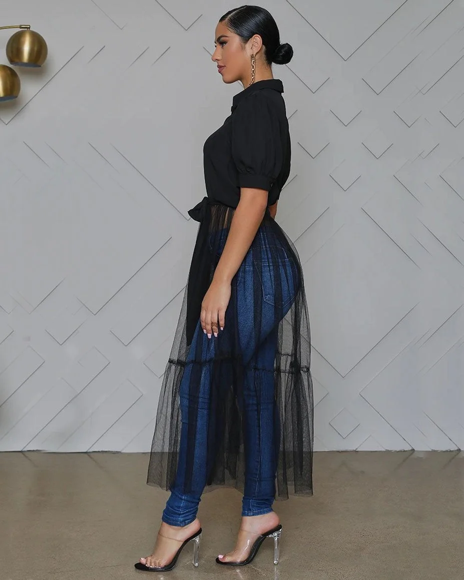 Mesh Short Shirt