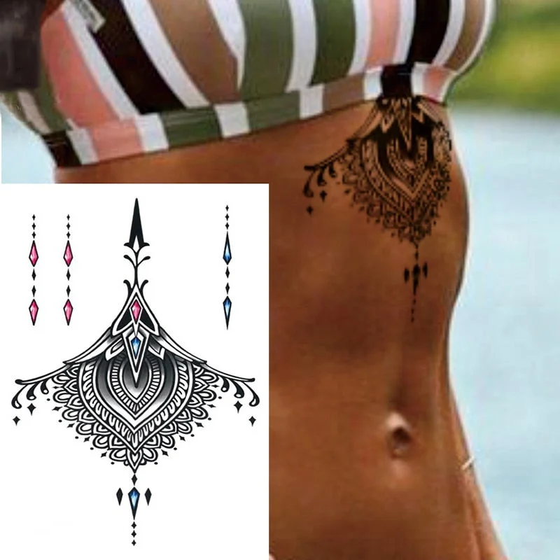 1 PIECE Temporary Tattoo Tiger 3D Realistic Waterproof Transfer Mens Womens