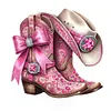 Luxury AB Velvet Diamond Painting Kit -  Cowboy boots and hat