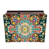 Mandala Butterfly Diamond Painting Money Saving Box Wooden Coin Bank Desktop Diamond Art Kits