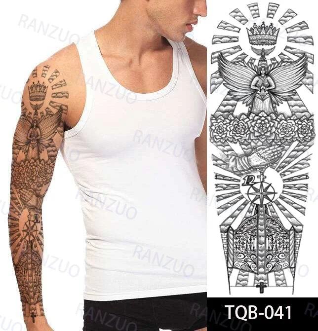 Tiger Tattoo Sticker Men's Temporary Tattoo for Women Waterproof Temporary Tattoos and Body Art Tatouage Temporaire Femme Tattoo