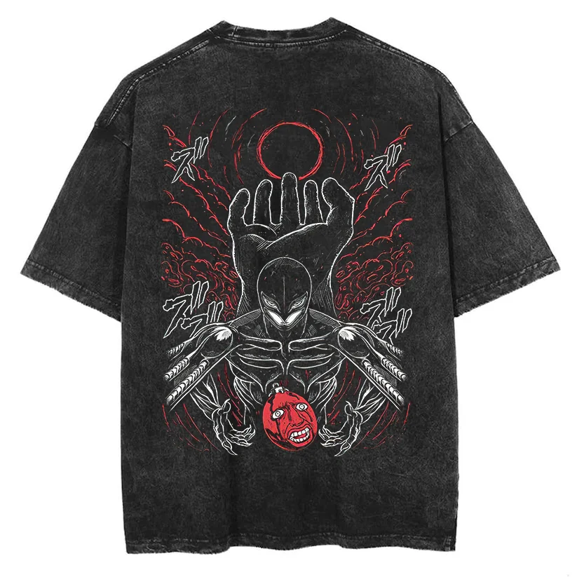 Berserk Anime Oversize Washed T-Shirt