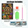 God Letters 5D DIY Diamond Art Painting Notebook Kit 50 Pages A5 Rhinestone Art Painting Notebook Kit for Adults Beginners Holiday Birthday Gift