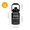 2L Insulated Water Bottle Stainless Steel Insulated Water Jug for Outdoor Sports