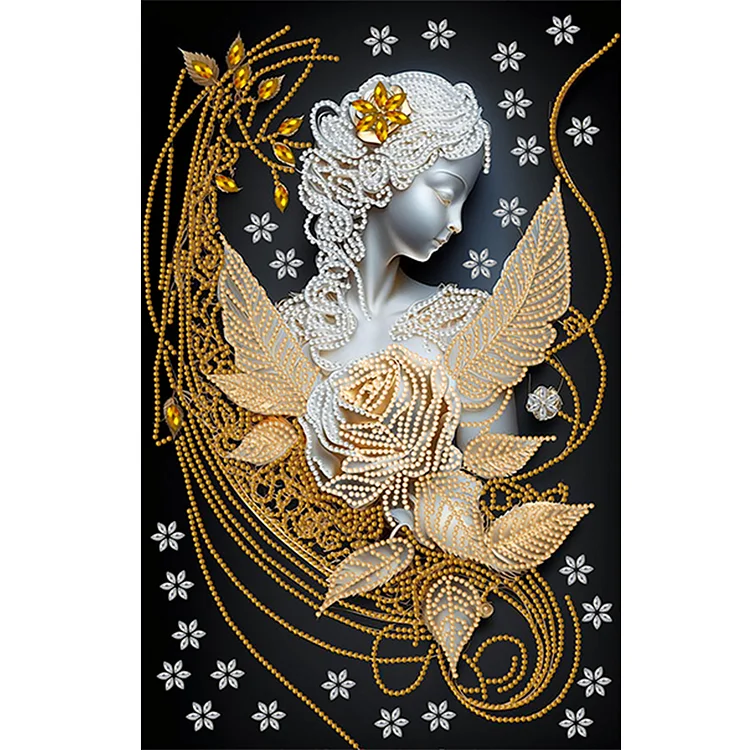 Partial Special-Shaped Diamond Painting - European And American Classical-Mother Angel 30*45CM
