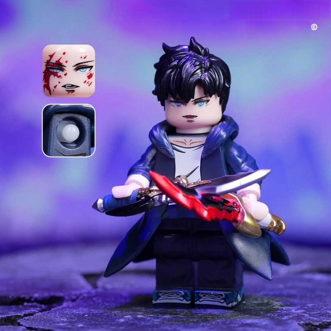 Solo Leveling Sung Jin-Woo Minifigures Set - 6 Styles with Weapons & Accessories