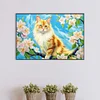 (60*40cm)Cat Flowers - Full Round Drill Diamond Painting