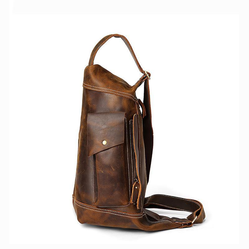 Classic Fashion Vintage Messenger Bag With Large Capacity For Men