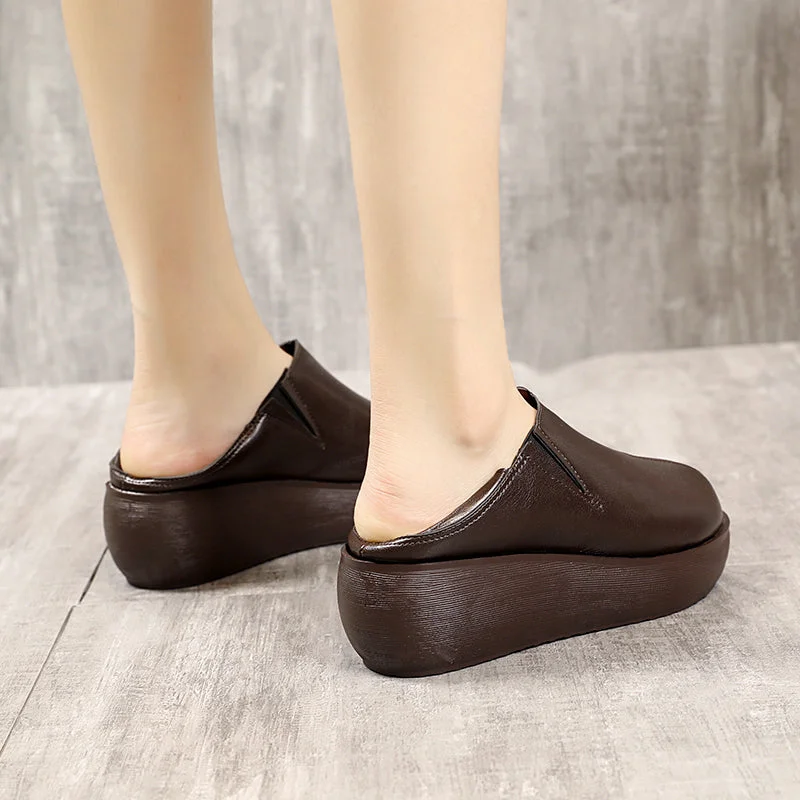 Chunky Sneakers Women 2022 New Solid Color Thick Bottom Lace Up Walking Women's Shoes Female Breathable Non Slip Platform Shoes