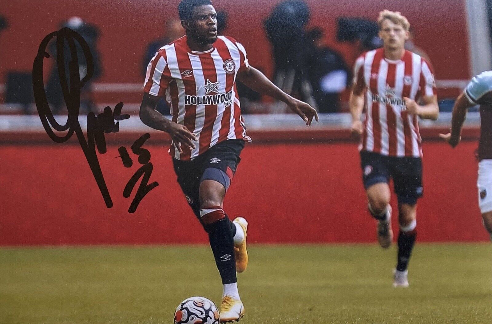 Frank Onyeka Genuine Hand Signed Brentford 6X4 Photo Poster painting