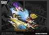 WCF Scale Super Saiyan 3 Son Goku VS Buu - Dragon Ball Resin Statue - Sky Top Studios