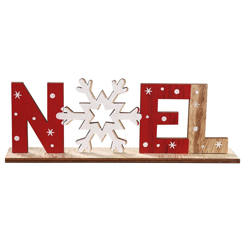 

Christmas Wooden Letter Ornaments Art Crafts English Alphabet Desktop Decor, 501 Original