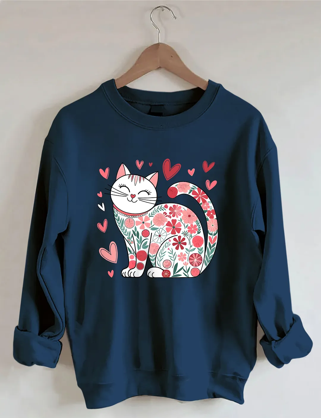 Cat Loves Valentines Day Sweatshirt
