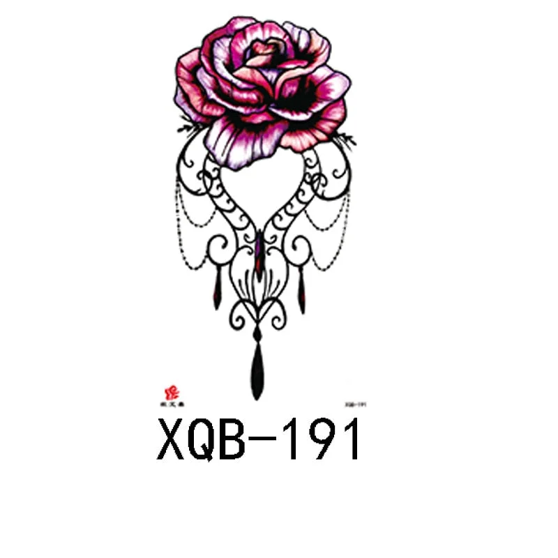 Small full arm waterproof tattoo stickers fierce wolf head animal arm lasting European and American tattoo stickers