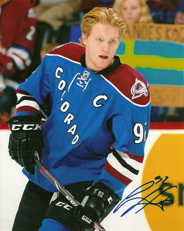 GABRIEL LANDESKOG SIGNED COLORADO AVALANCHE 8x10 Photo Poster painting #4 Autograph