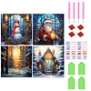 Promotion 4Pcs/set Diamond Painting-DIY Full Round Drill Christmas(30*30 CM)
