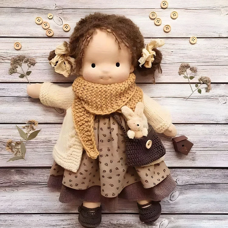 🎁🎁The Best Gift for Kids-Handmade Waldorf Doll👧(Buy 2 Free Shipping！)