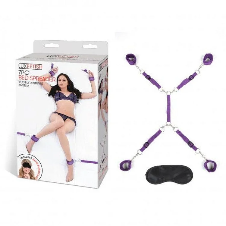 Pornhint Lux Fetish 7-piece Bed Spreader Playful Restraint System