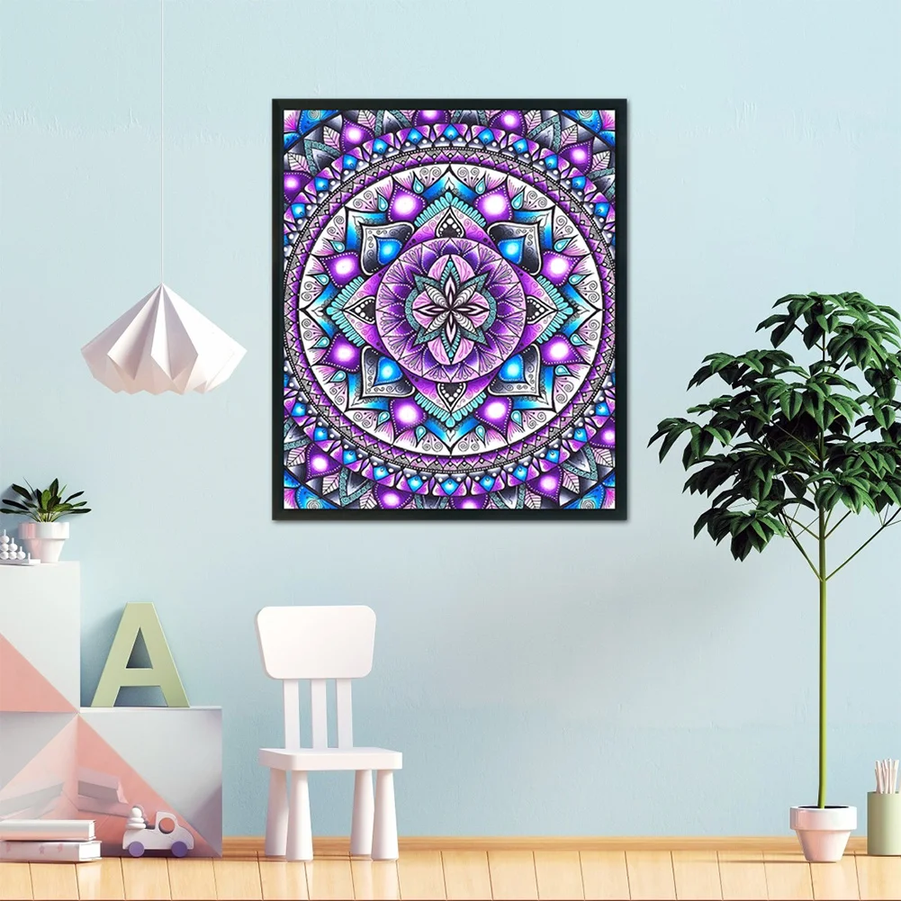 11ct Stamped Cross Stitch - Mandala Flower(40*48cm)
