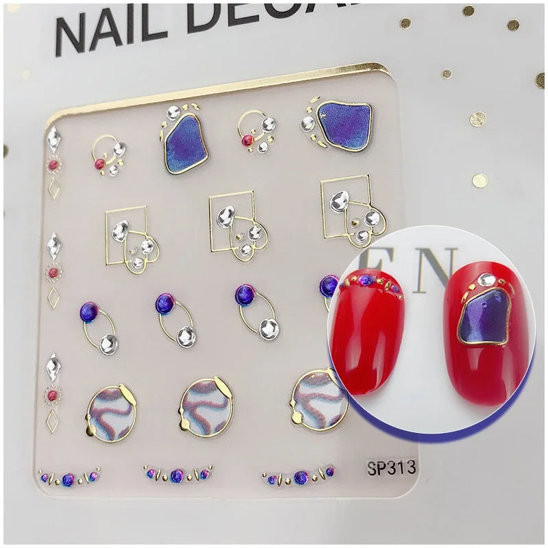 (1Pcs/Sell)Super Bright Round Ultrathin Sequins Colorful Nail Art Glitter Tips  3D girl Nail Decoration Manicure DIY Accessorie 515-Nail Inspo