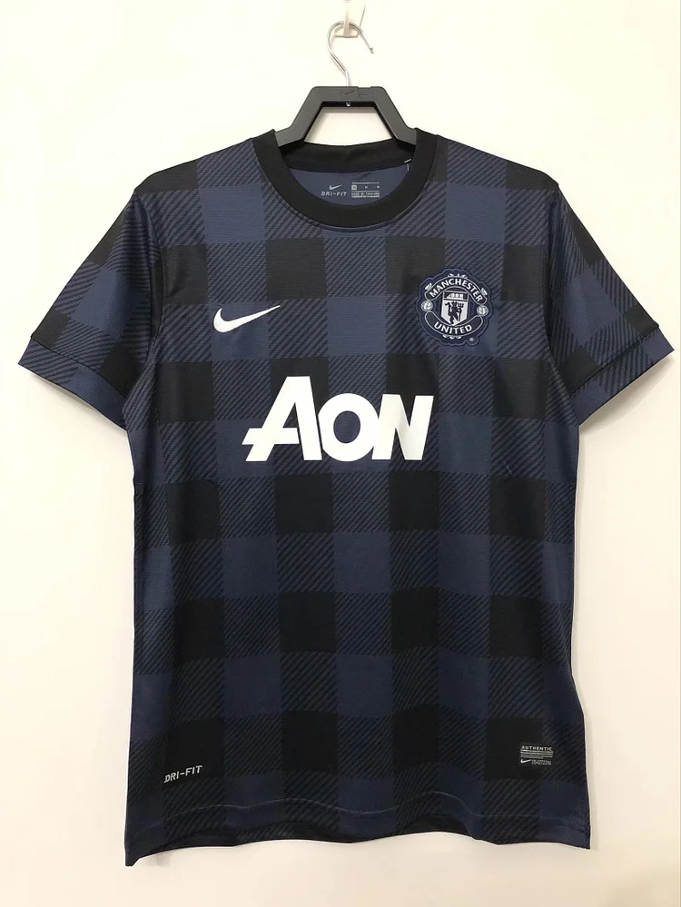 2013-14 Manchester United away black retro jersey