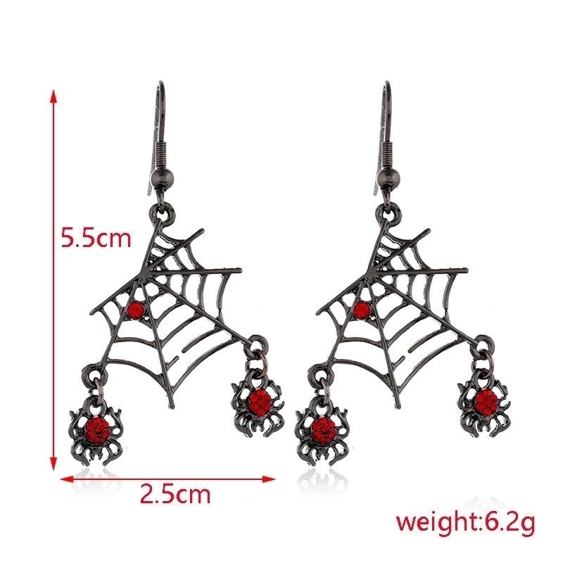 6 Pieces Gothic Cat Spider Alloy Women’S Drop Earrings 1 Pair