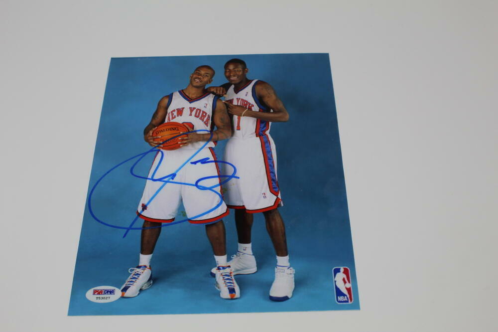 STEPHON MARBURY SIGNED AUTOGRAPH 8x10 Photo Poster painting - STARBURY, NEW YORK KNICKS NETS PSA