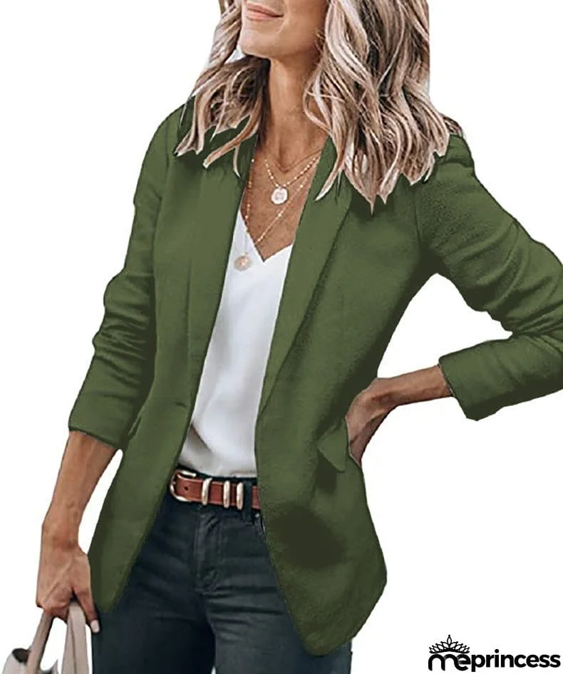 Casual Turndown Collar Coat