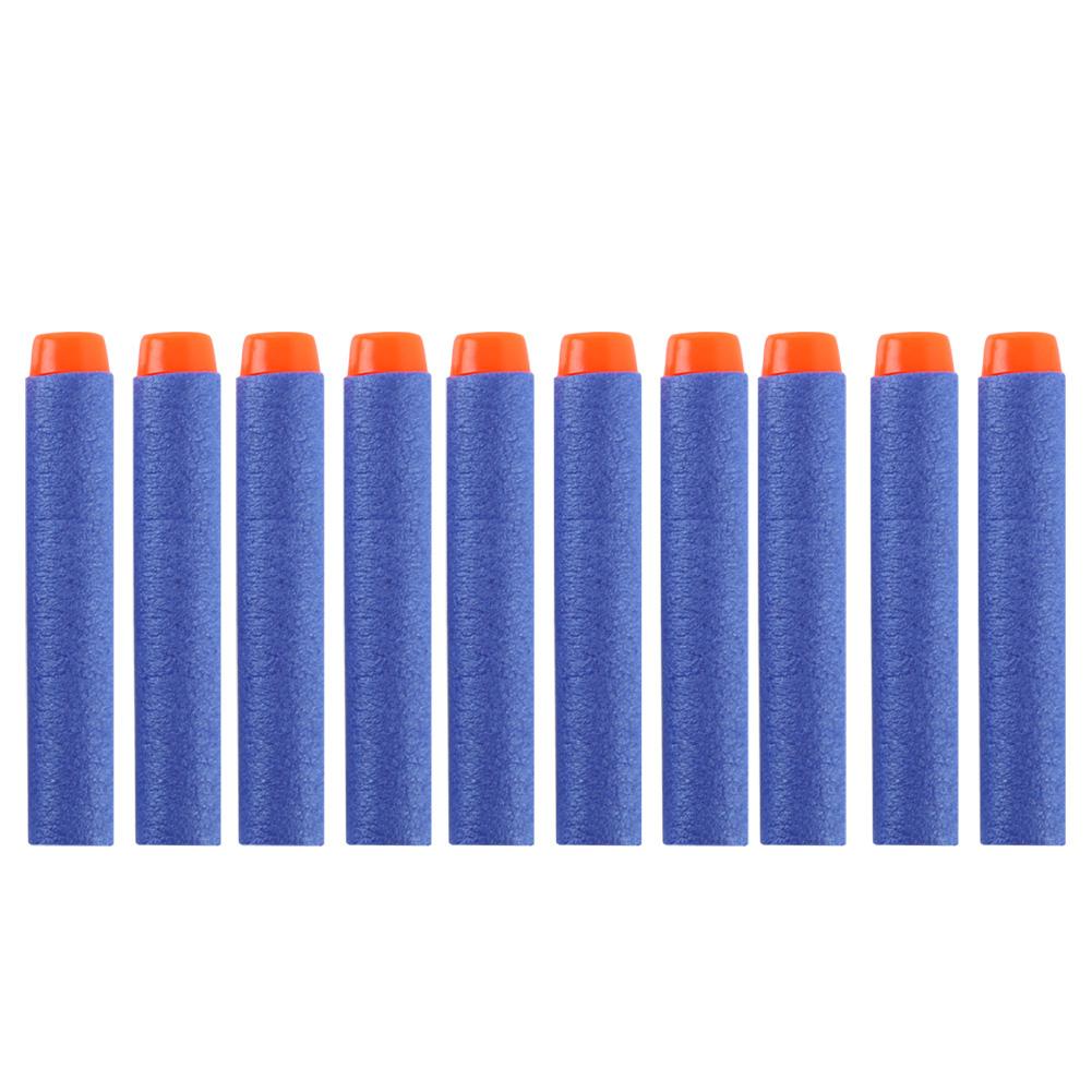 

100Pcs Hollow Hole Foam Soft Bullet Toy Gun Accessories For Kids, Blue, 501 Original