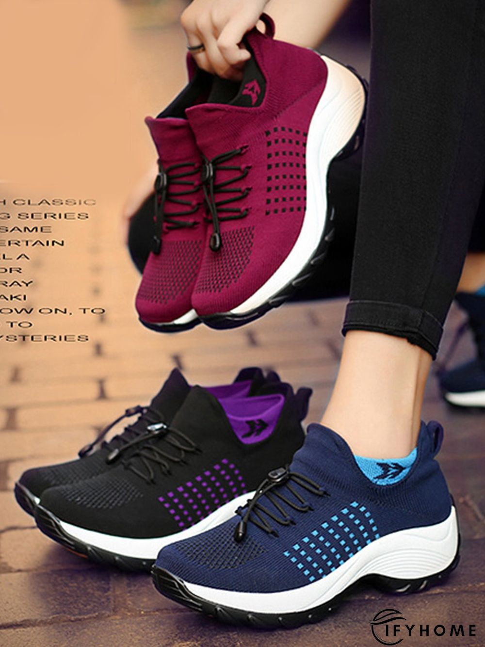 Lightweight Breathable Flyknit Woven Shoes | IFYHOME