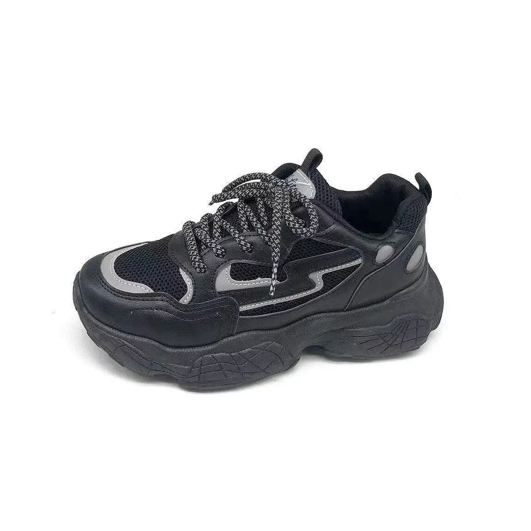 Ins wind reflective old shoes women 2021 spring sports casual shoes flat breathable comfortable women's shoes