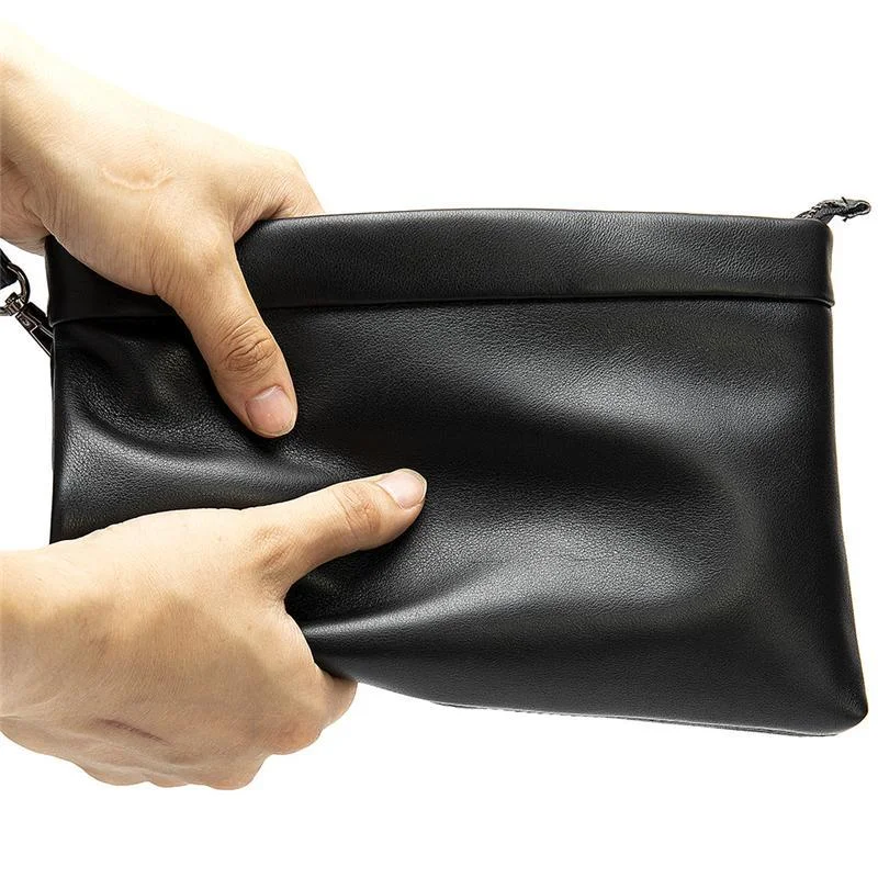 Mens Business Simple Style Chunky Envelope Mobile Phone Holder Clutch Bag