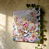 DIY Pearl Painting Butterfly for Home Wall Decor with Frame(25x25cm)