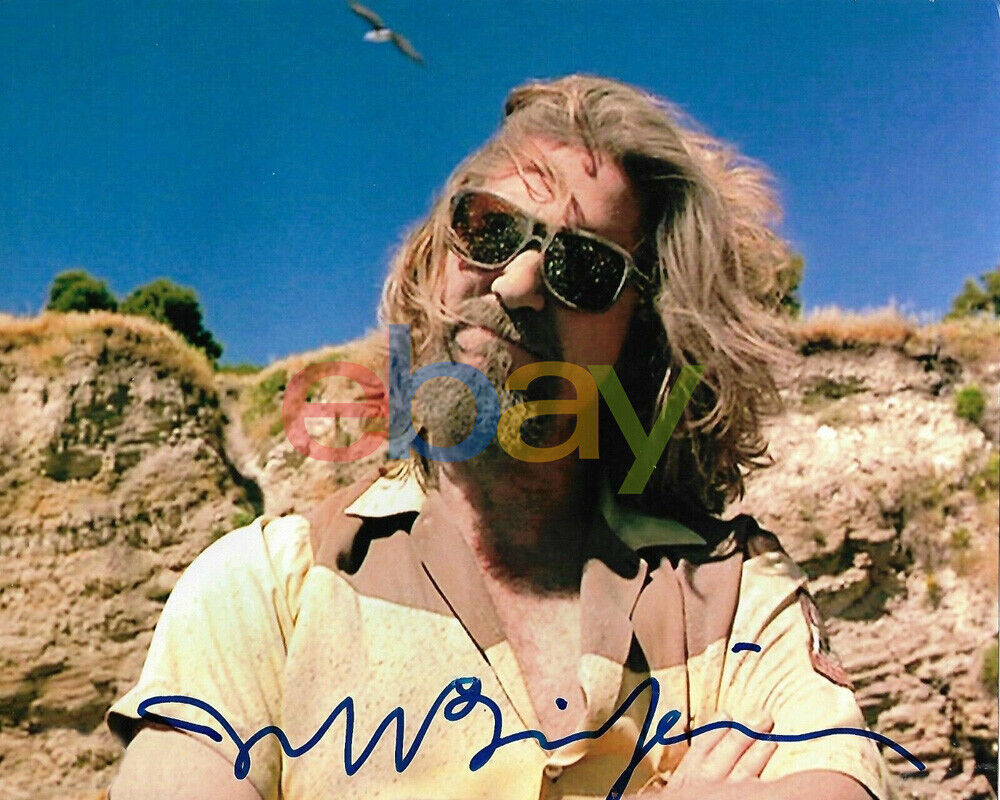 JEFF BRIDGES AUTOGRAPHED SIGNED THE BIG LEBOWSKI THE DUDE 8X10 Photo Poster painting reprint