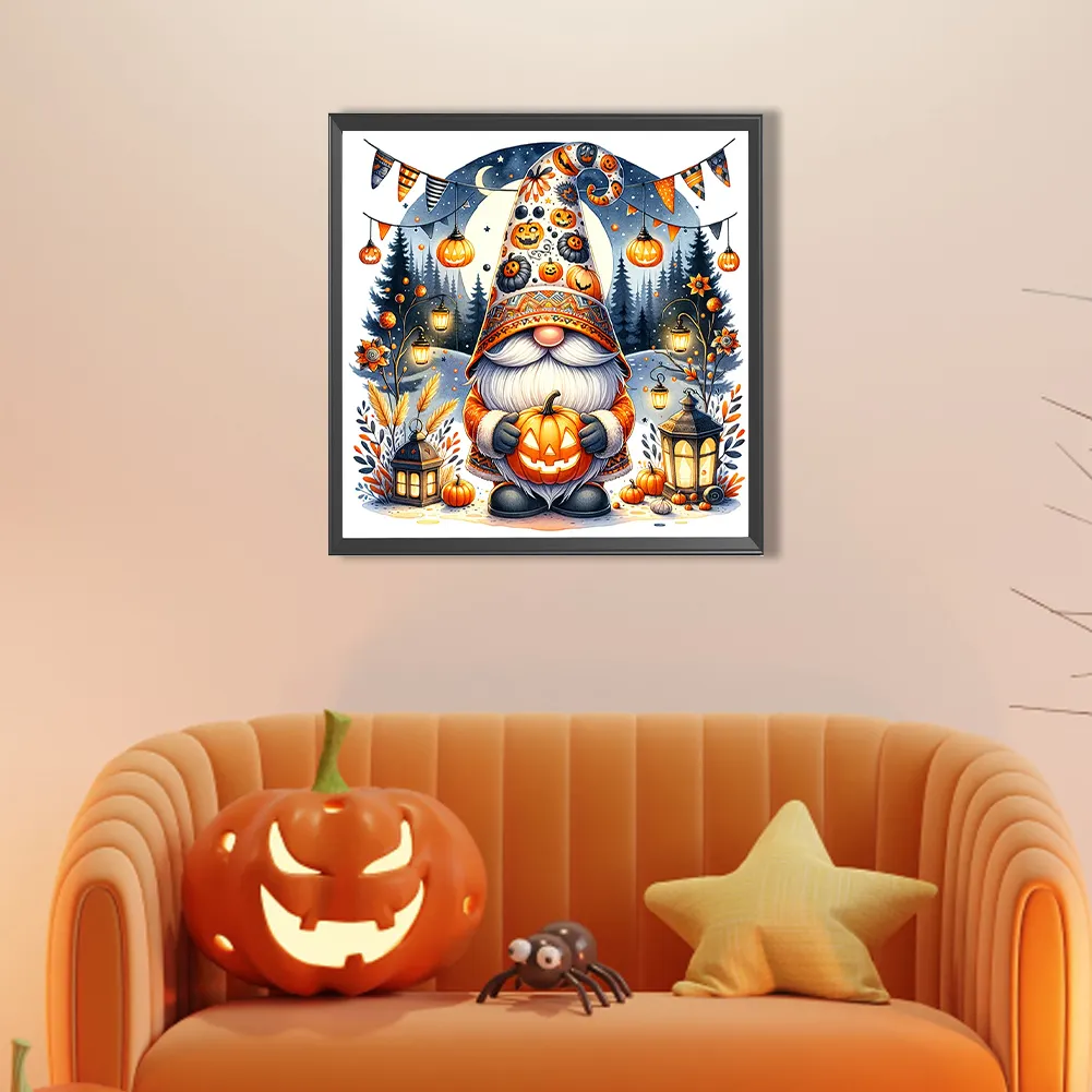 Partial AB Diamond Painting - Full Round Drill - Halloween Goblin(Canvas|45*45cm)