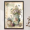 (Big Size) Vase And Bird - 11CT Stamped Cross Stitch 40*60cm/15.75*23.62in