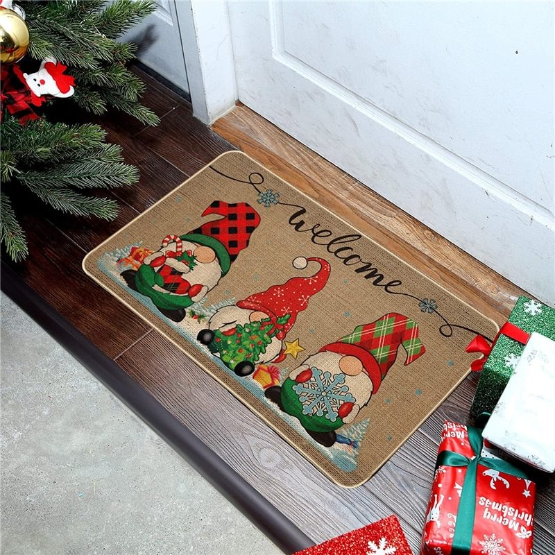 Christmas Floor Mat Non-Slip Entrance Carpet