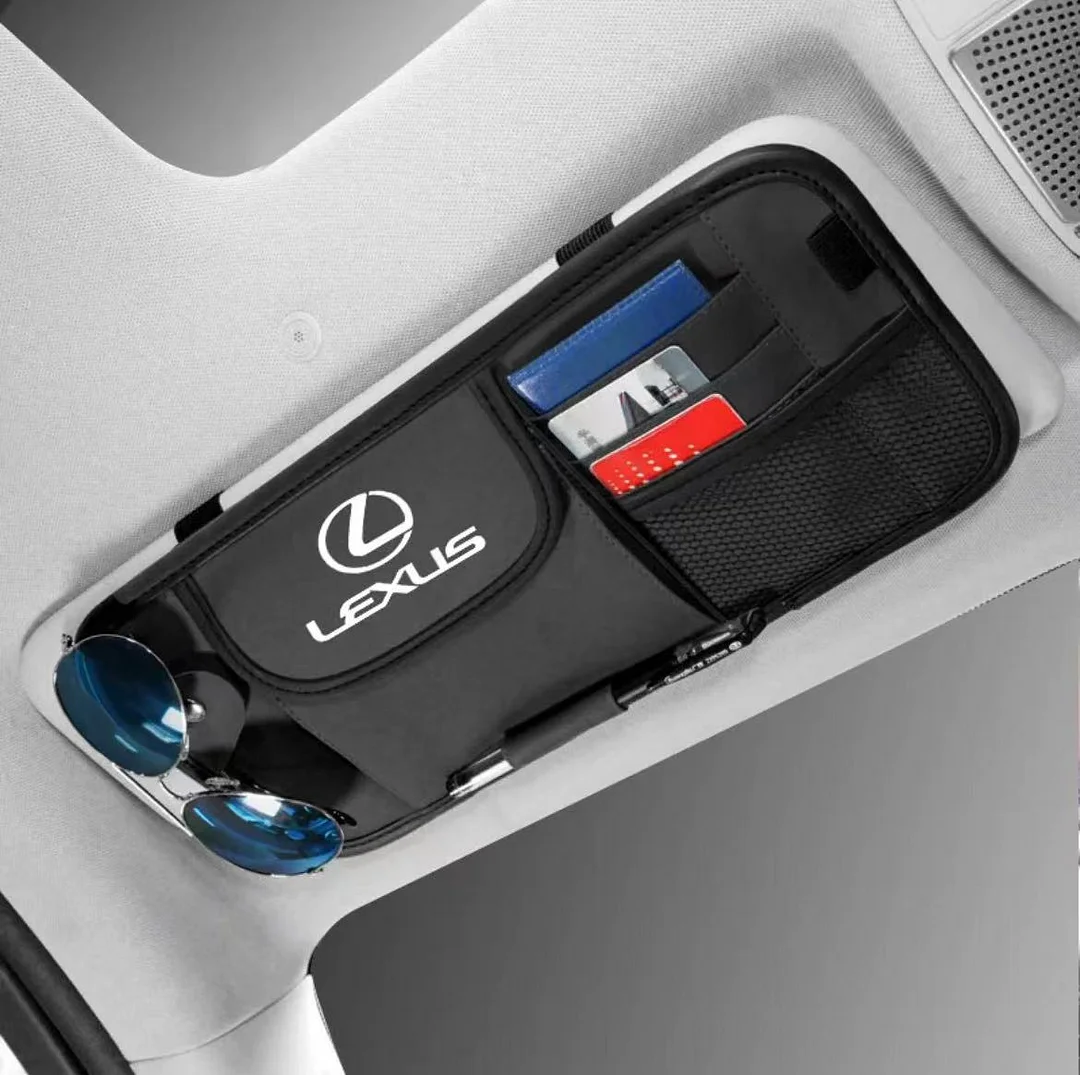 Car Supplies Sunvisor Storage Car Glasses Clip Bag