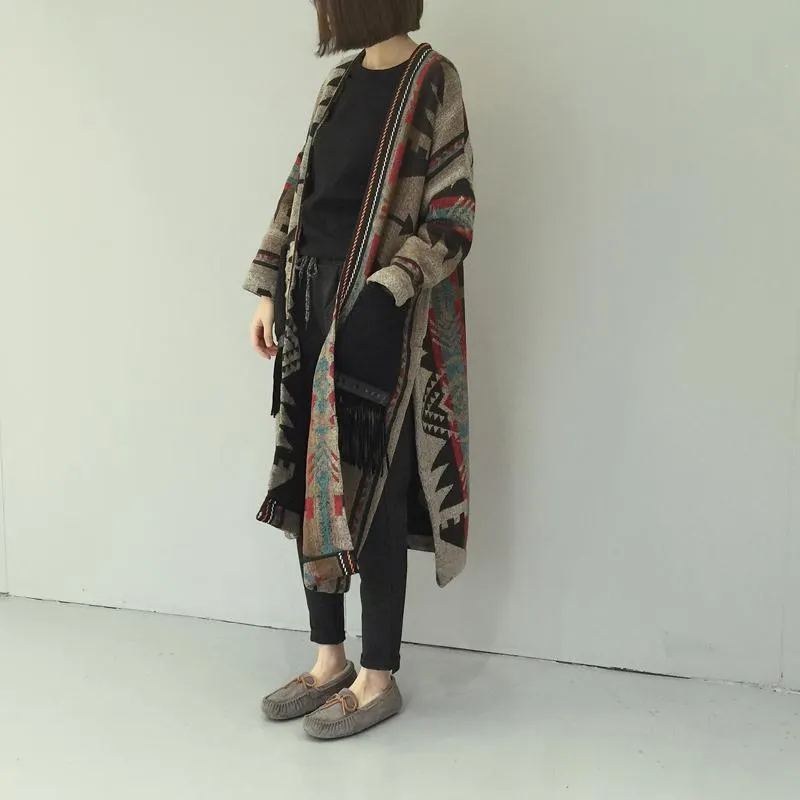 Women Ethnic Style  Split Coat With Pockets
