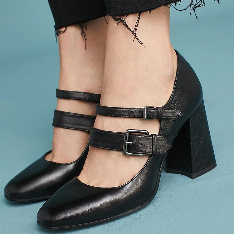 Buckle block clearance heels