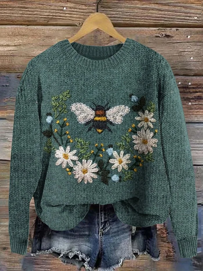 Women's Bee Casual Printed Sweatshirt