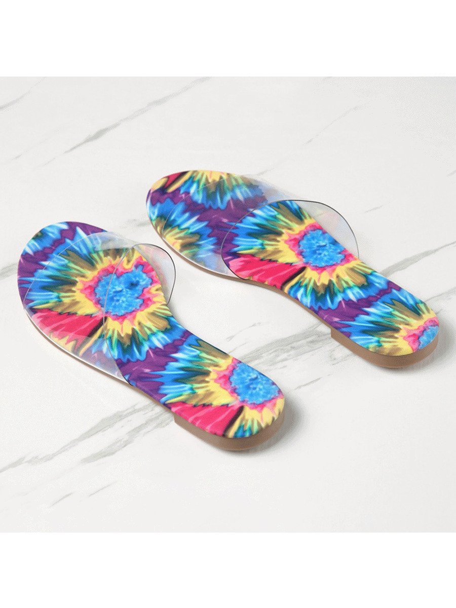 Tie-dye Sandals